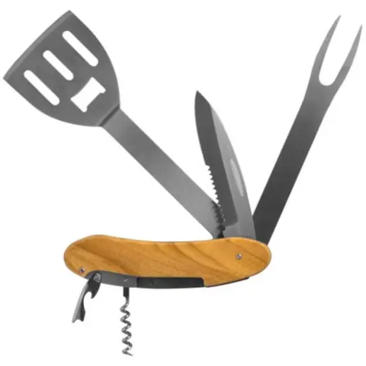 Foldable Braai Cutlery Tool Open